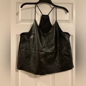 Banana Republic Black Leather Top